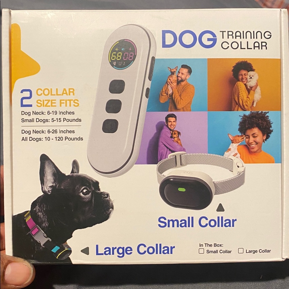 2 Dog Training Collar with Remote - 1 small and 1 large